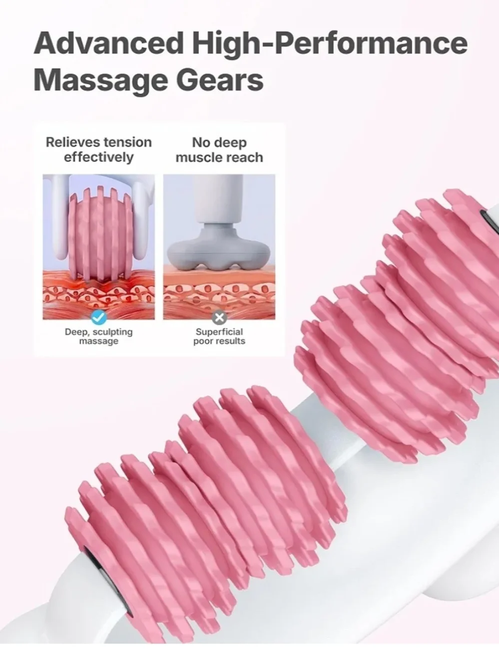 MERACH Cellulite Massage Tool with Push Pull Roller